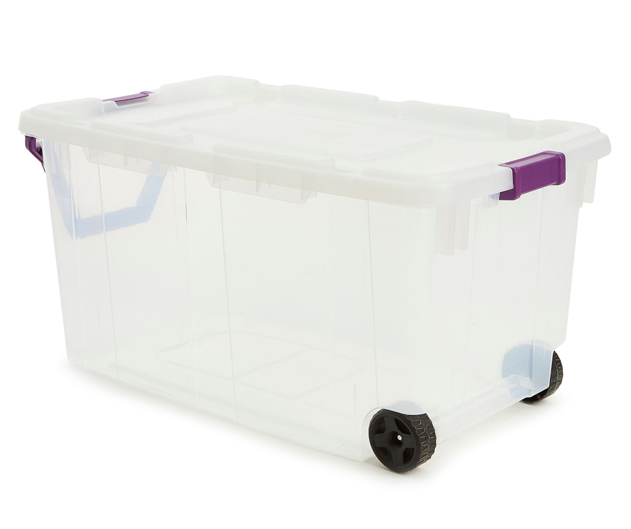 Storage Bins with Lids, Stackable Storage Bins with Wheels