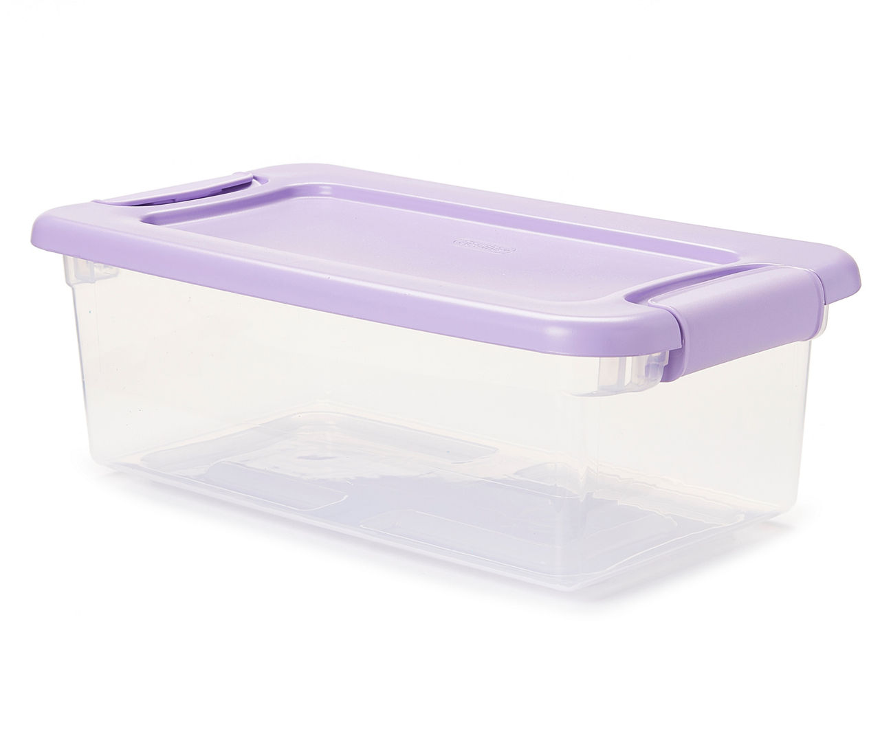 Sterilite 6 Quart Plastic ClearView Latch Box Storage Container