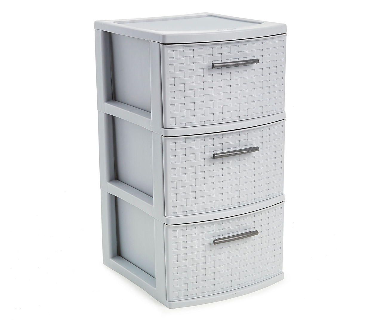 Sterilite Gray Weave 3-Drawer Storage Cart