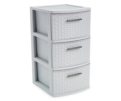 WEAVE 3 DRAWER CART CEMENT