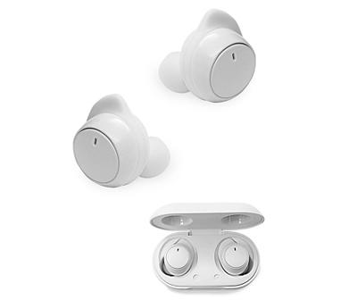 Dot Sport White Bluetooth True Wireless Earbuds with Charging Case