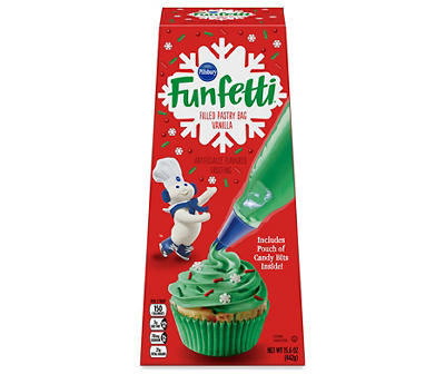 Funfetti Holiday Green Vanilla Pastry Bag, 16 Oz.