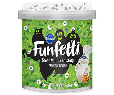 Funfetti Halloween Slime Green Vanilla Frosting, 15.6 Oz.