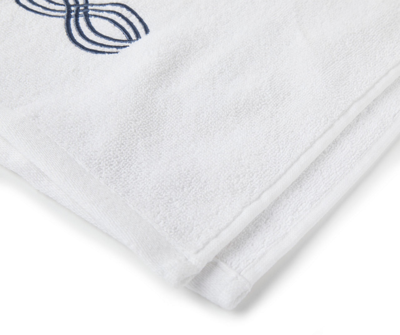 Broyhill White Winding Lines Hand Towel