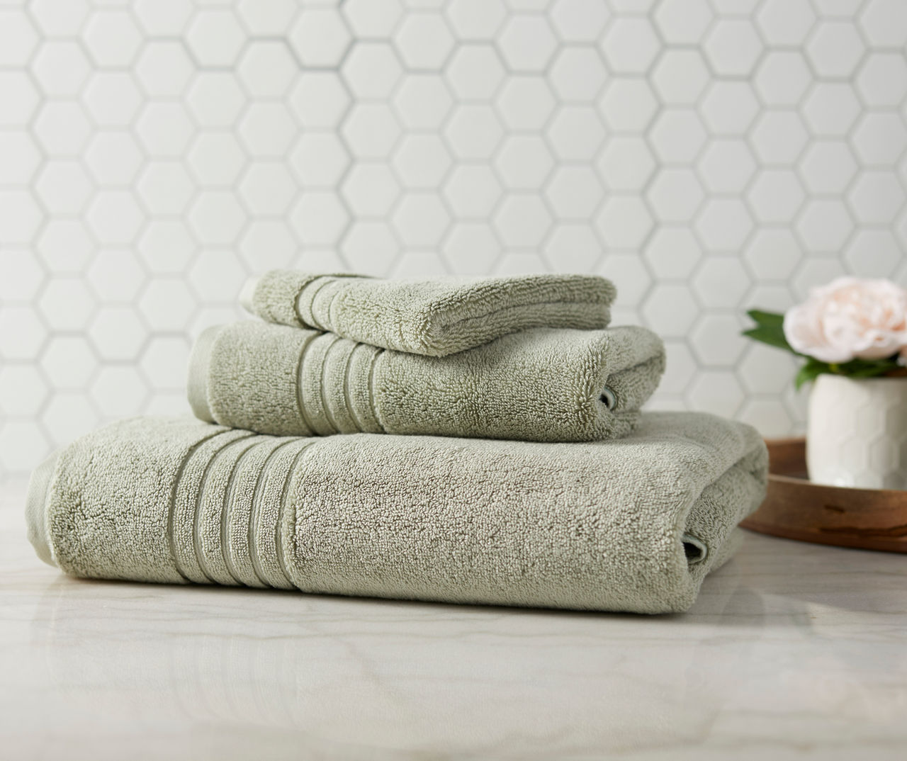 Bath Wash Cloth Set | Florentine Sage