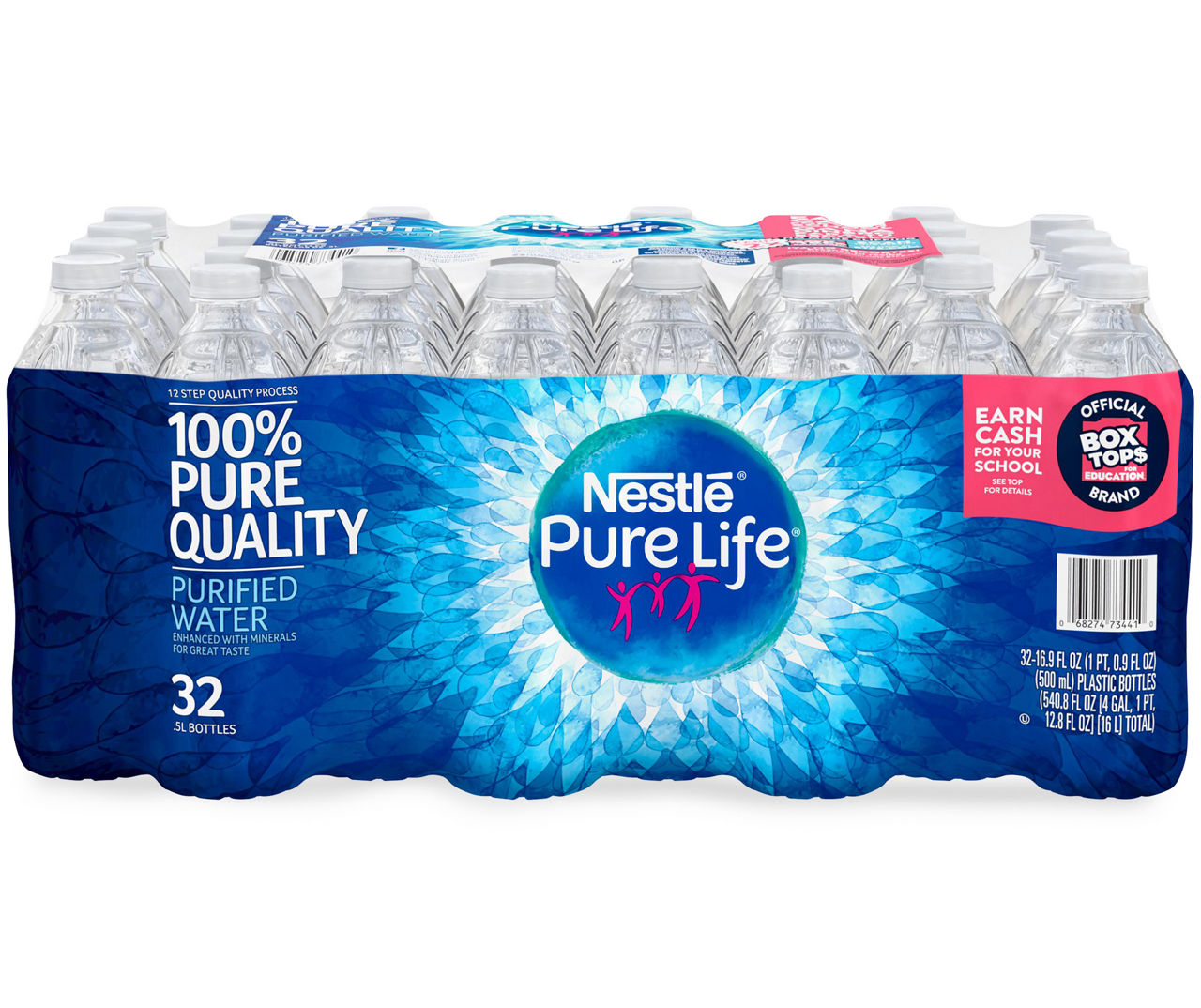 Nestlé Pure Life Purified Bottled Water, 16.9 Oz, Case Of 24 Bottles