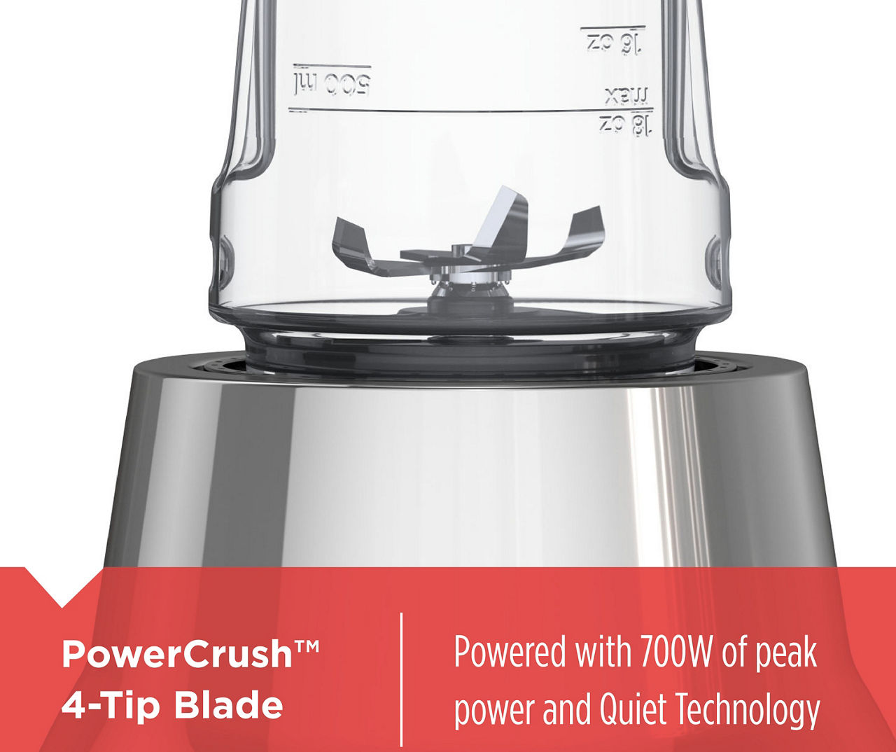 BLACK+DECKER 4-Tip Stainless Steel Blade Countertop Blender, 10 Speeds,  Dishwasher-Safe, 700 Wats