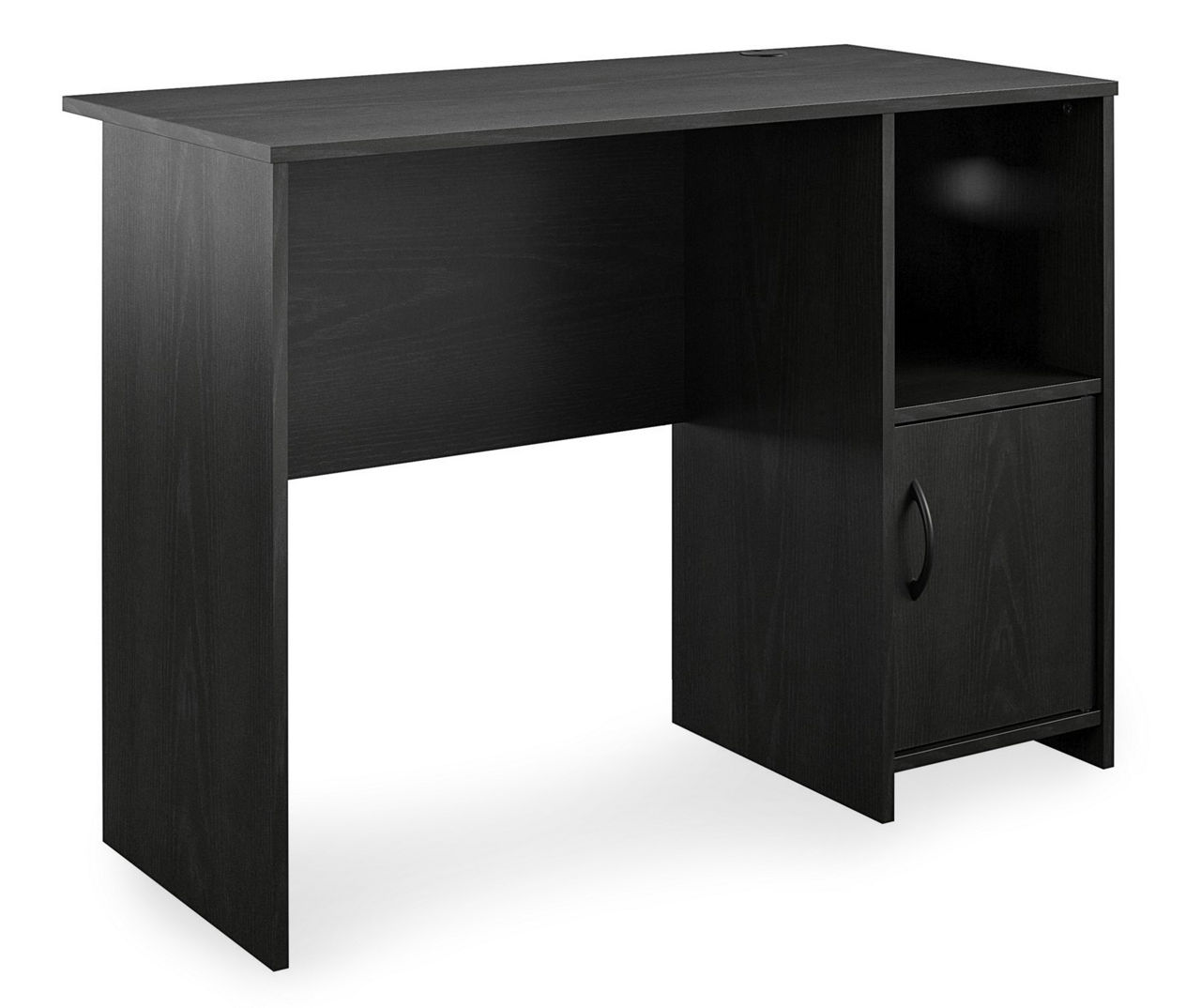 South Shore Axess Small Computer Desk in Pure Black