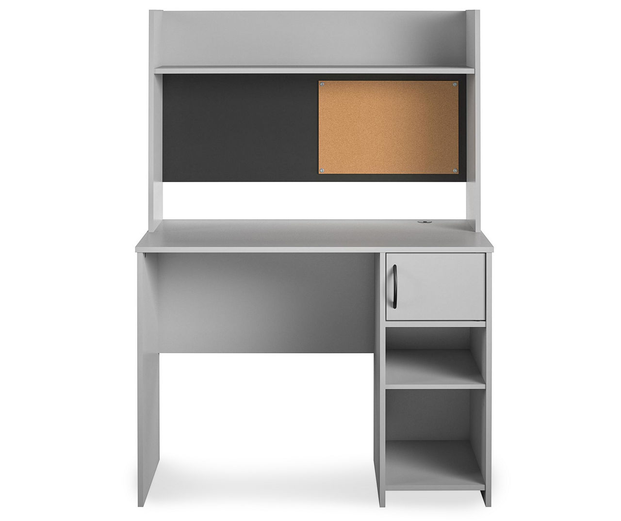 Ameriwood Dove Gray Student Desk with Hutch