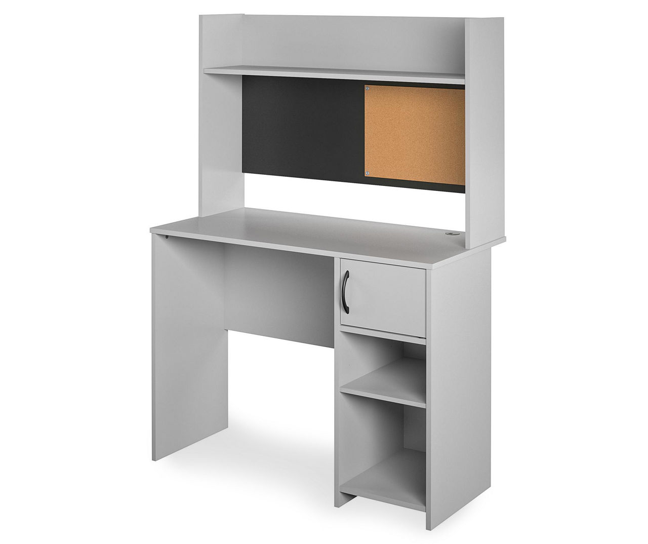 Ameriwood Dove Gray Student Desk with Hutch