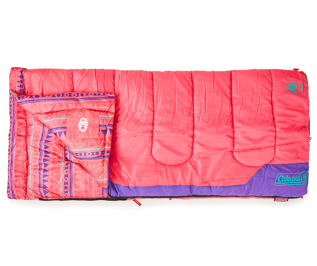 Coleman Kids Pink 50 Degree Sleeping Bag Big Lots