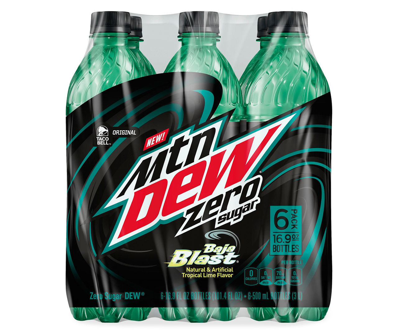 Mountain Dew Mtn Dew Zero Sugar Baja Blast, Tropical Lime Natural ...