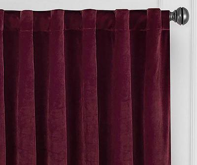 Harper Port Velvet Blackout Rod Pocket Curtain Panel, (108