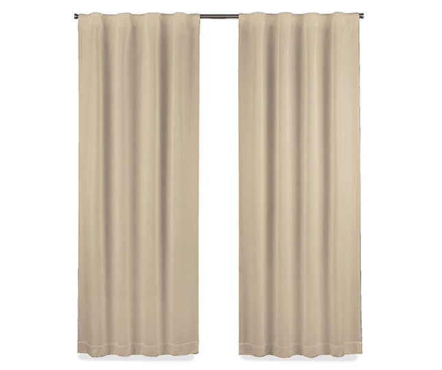 Eclipse Summit Gold Draft Stopper Rod Pocket Curtain Panel, (84