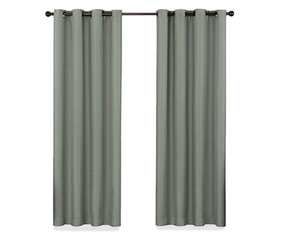 Eclipse Bryson Celadon Grommet Curtain Panel, (63