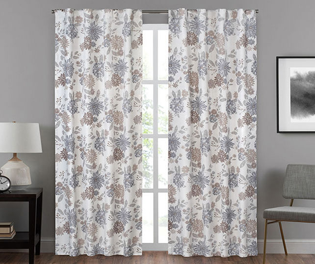 Eclipse Eclipse Summit Botanical Draft Stopper Rod Pocket Curtain Panel ...