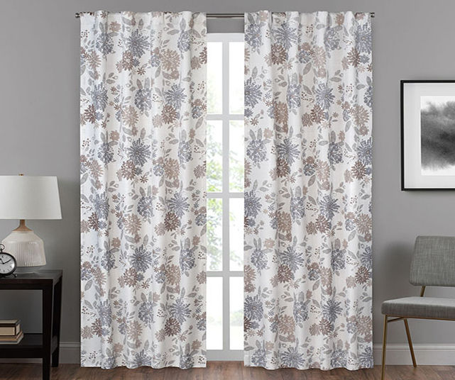 Eclipse Eclipse Summit Botanical Draft Stopper Rod Pocket Curtain Panel