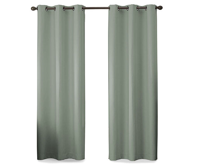 Eclipse Martina Eucalyptus Blackout Grommet Curtain Panel, (84