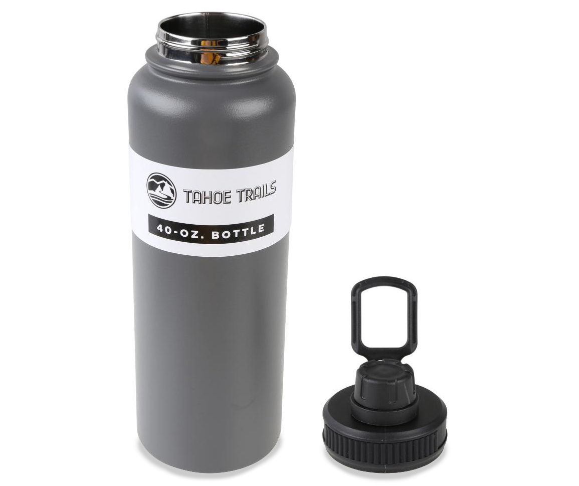 RTIC 40 oz Vacuum Insulated Water Bottle, Metal Stainless Steel