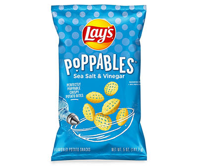 Lay's Poppables Potato Snacks Sea Salt  & Vinegar Flavored 5 Oz