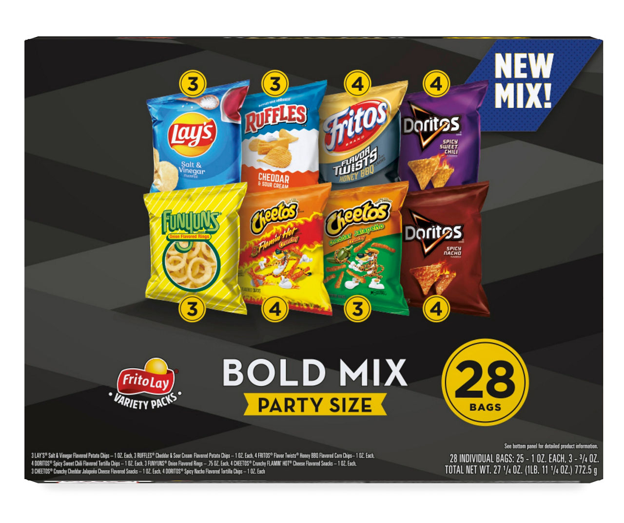 Frito Lay Frito Lay Snacks Bold Mix Variety 27 1/4 Oz 28 Count | Big Lots