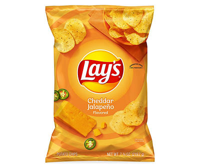 Lay's Potato Chips Cheddar Jalapeno 7 3/4 Oz