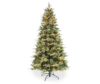 7' Whistler Cashmere Pre-Lit Artificial Christmas Tree with Clear Lights