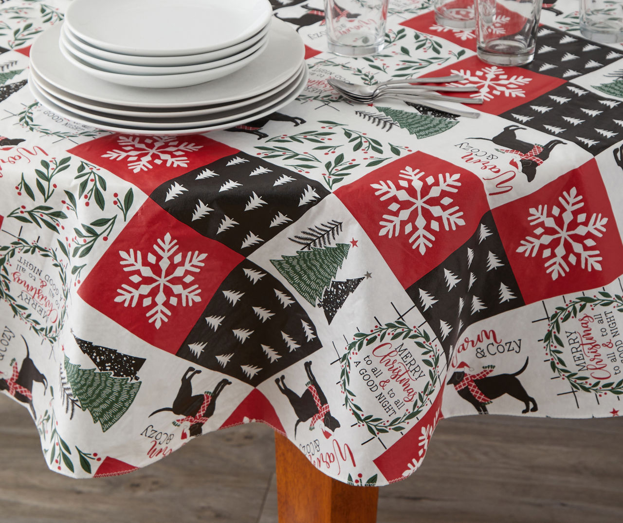 Winter Wonder Lane Holiday Activity Paper Tablecloth, (54 x 88