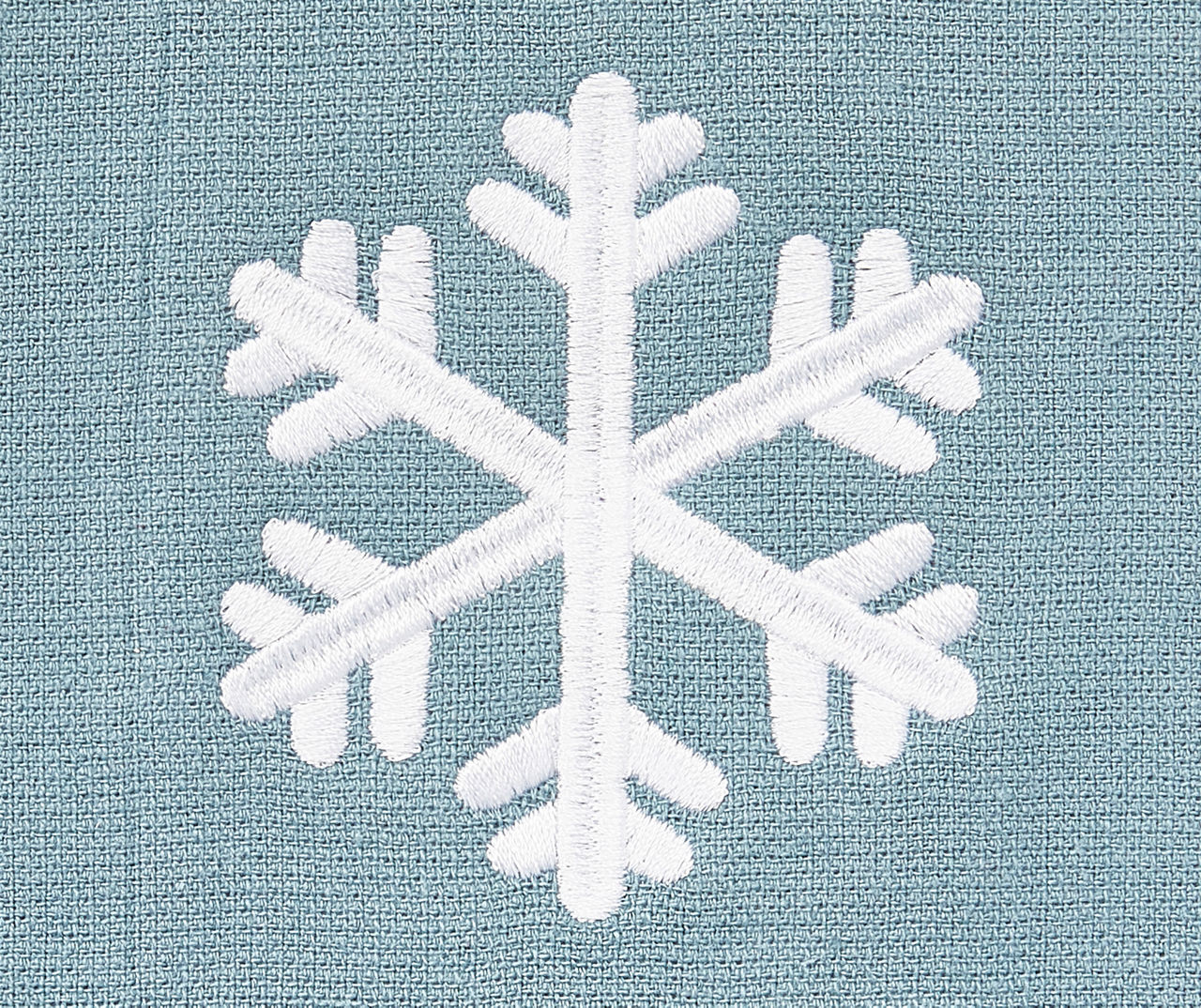 Christmas Kitchen Towels Set of 4 Snowflake Blue Dish Towels