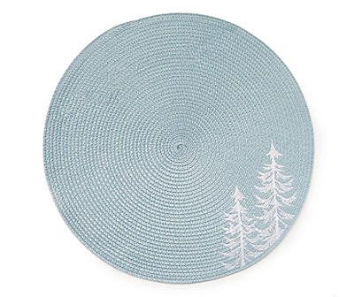 Teal Tree Round Placemat
