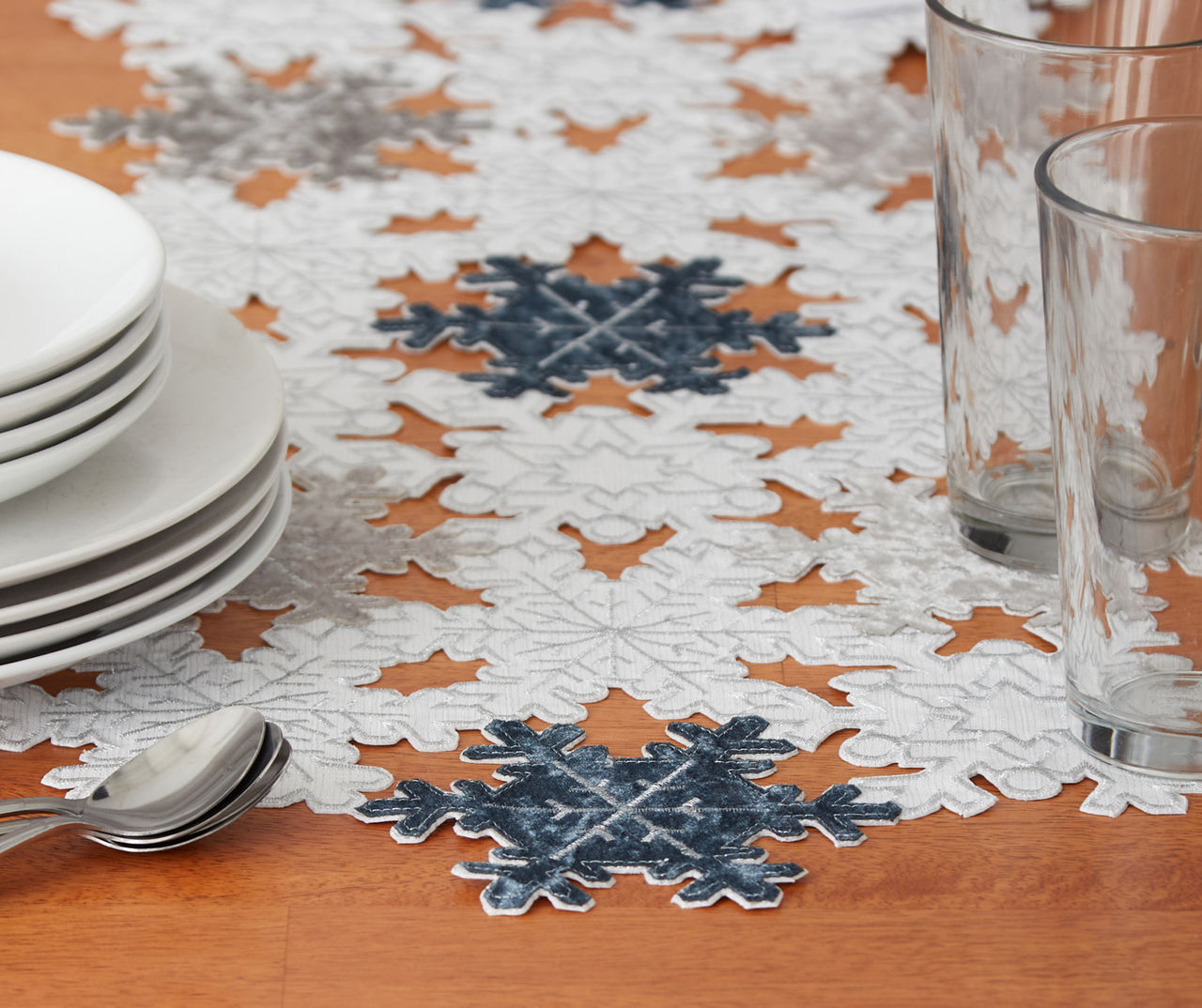 Winter Wonder Lane Cutwork Snowflake Table Runner Big Lots