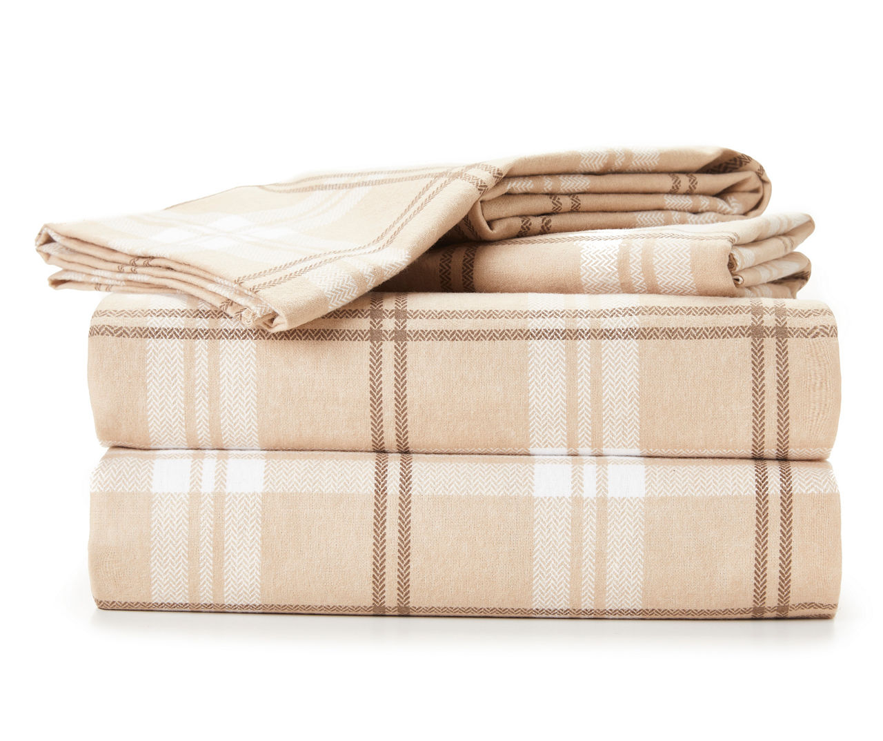 Broyhill Tan Plaid 3-Piece Kitchen Towel Set