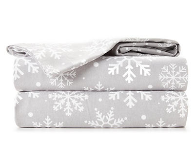 Broyhill Snowflake Flannel Sheet Set
