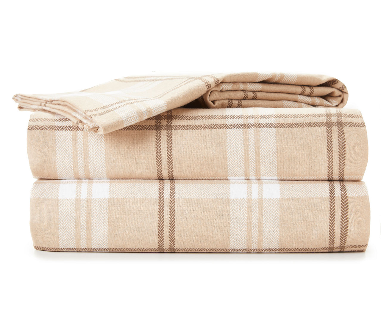 Broyhill Tan Plaid 3-Piece Kitchen Towel Set