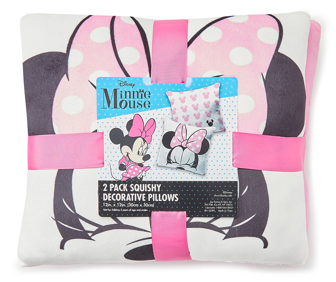 Disney Minnie Mouse Throw Pillows Set Of 2 Balloons Butterflies Decorative  12x10