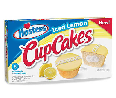Iced Lemon Cupcakes, 8-Pack