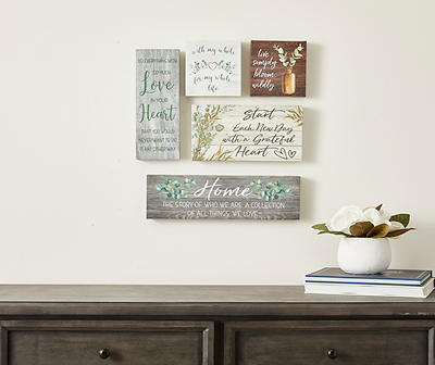 Set of 5 Canvas Home