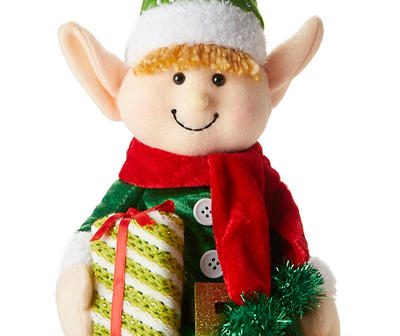 16" Elf Boy Plush Shelf Sitter