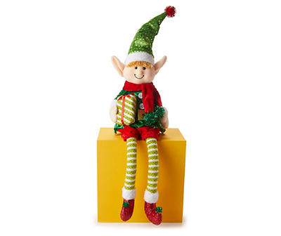 16" Elf Boy Plush Shelf Sitter
