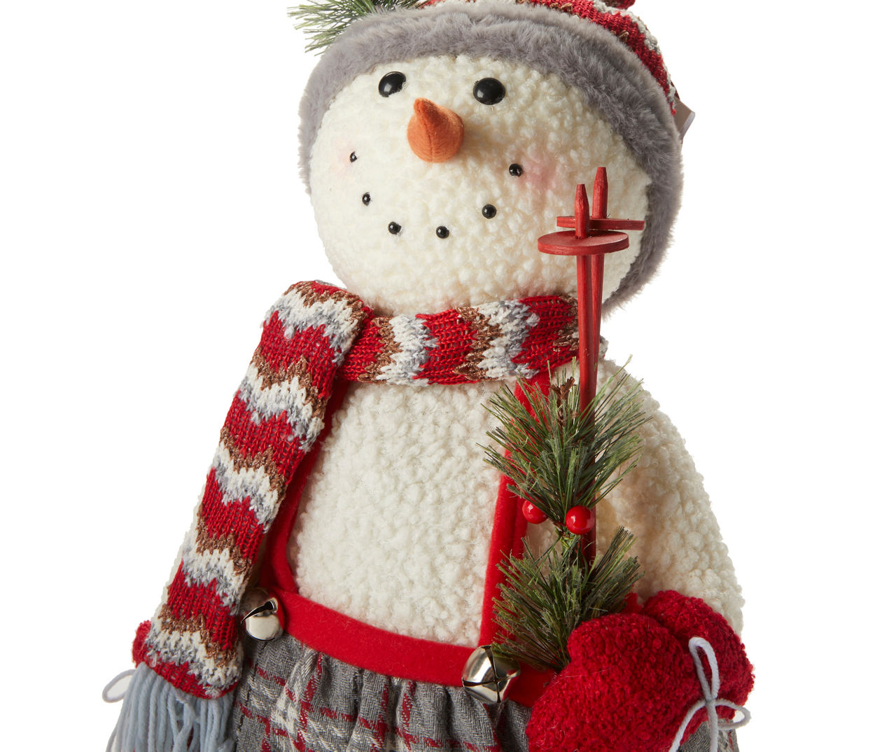 Winter Wonder Lane Standing Fabric Snowman Girl 