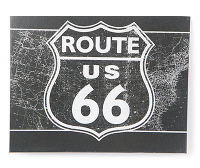 8x10 Box plaque- BW Route 66