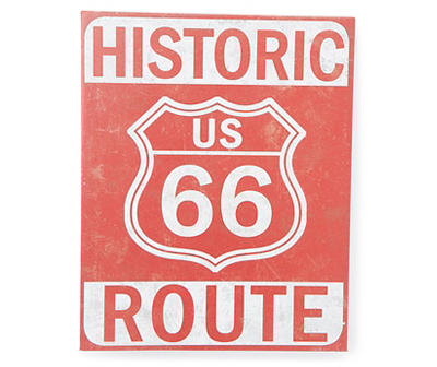 8x10 Box plaque- Red Route 66