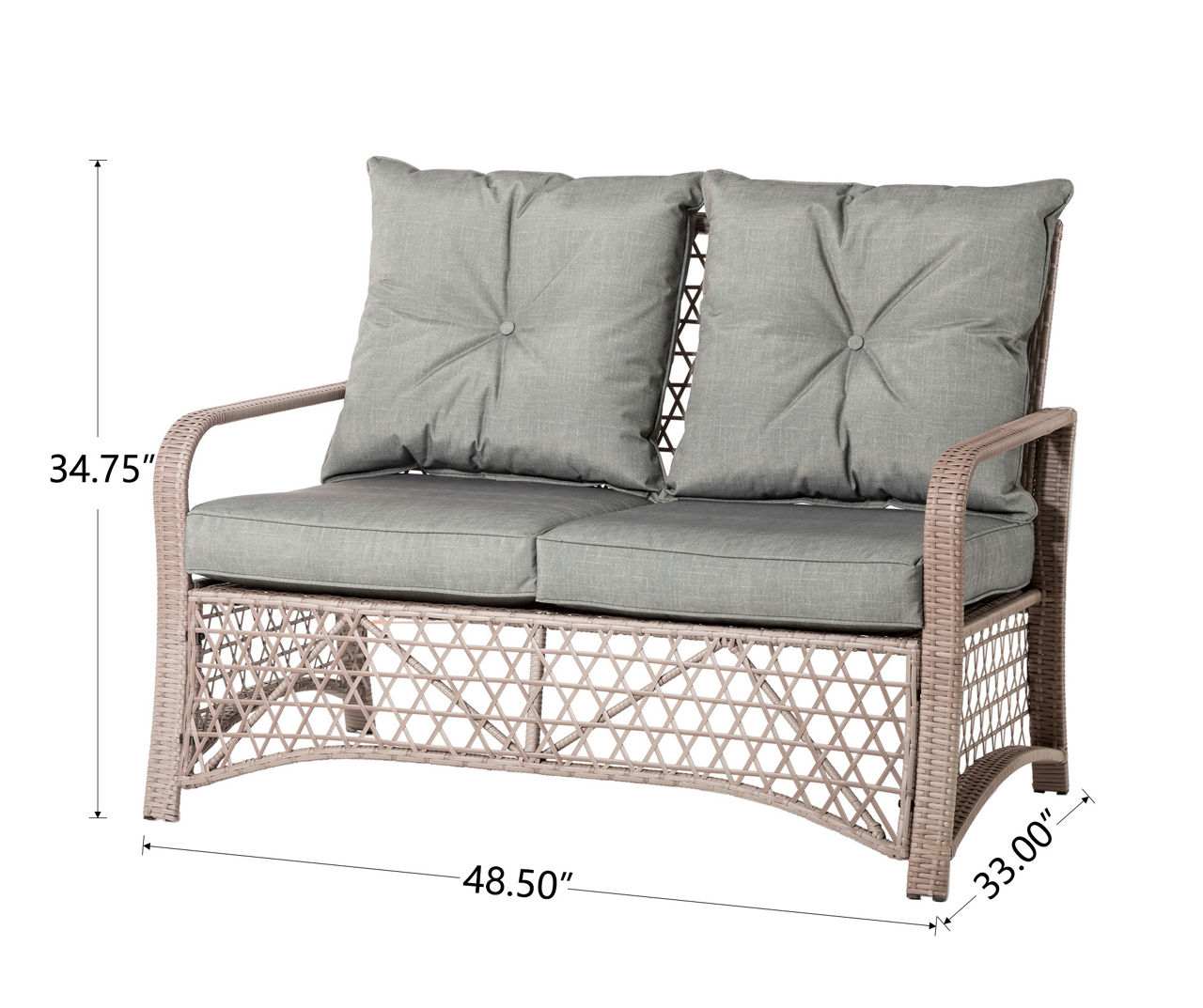 All-Weather Wicker 4-Piece Cushioned Patio Seating Set