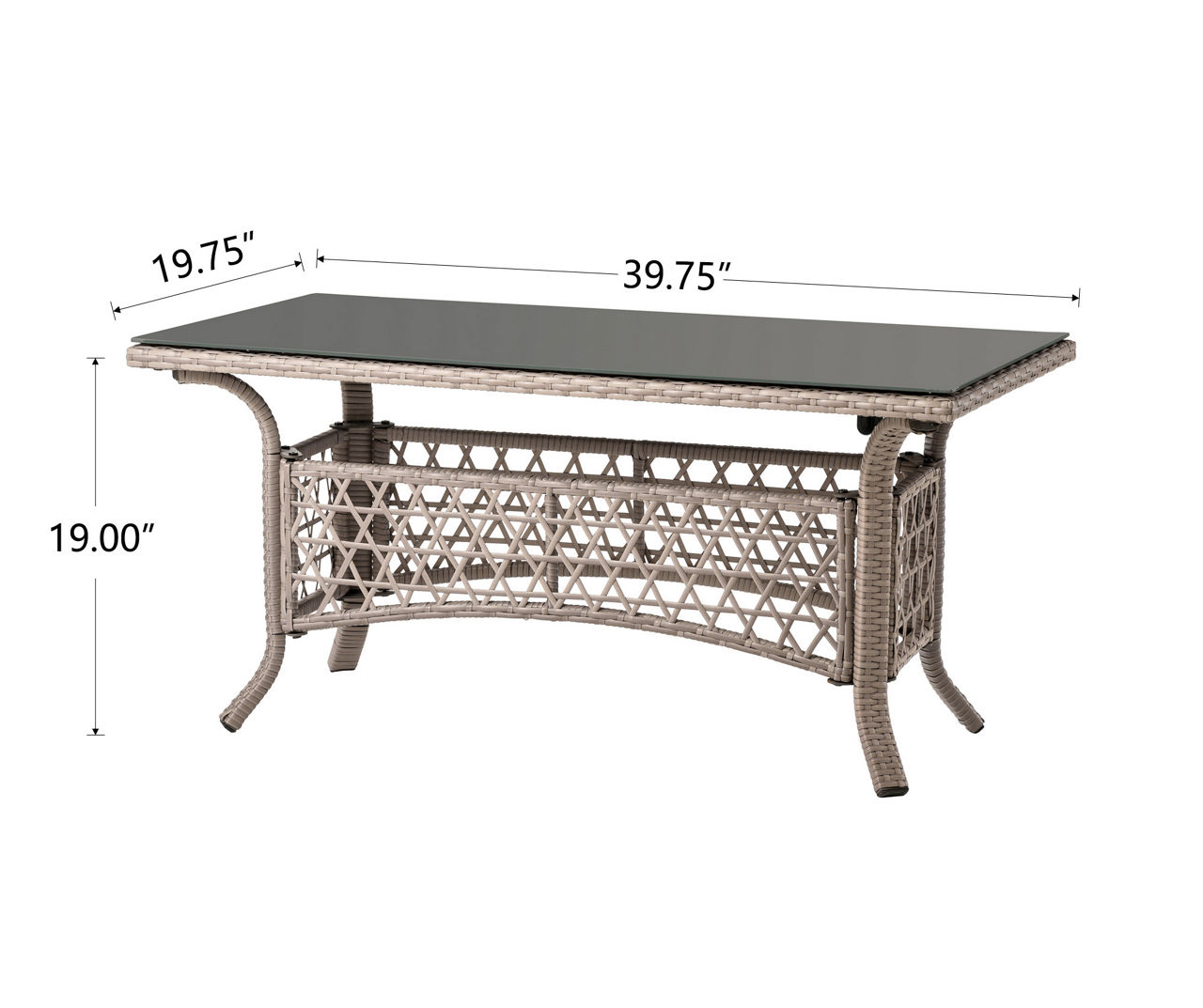 All-Weather Wicker 4-Piece Cushioned Patio Seating Set