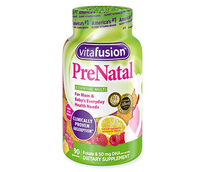 Vitafusion PreNatal Essential Multi Dietary Supplement Gummies 90 ct Bottle