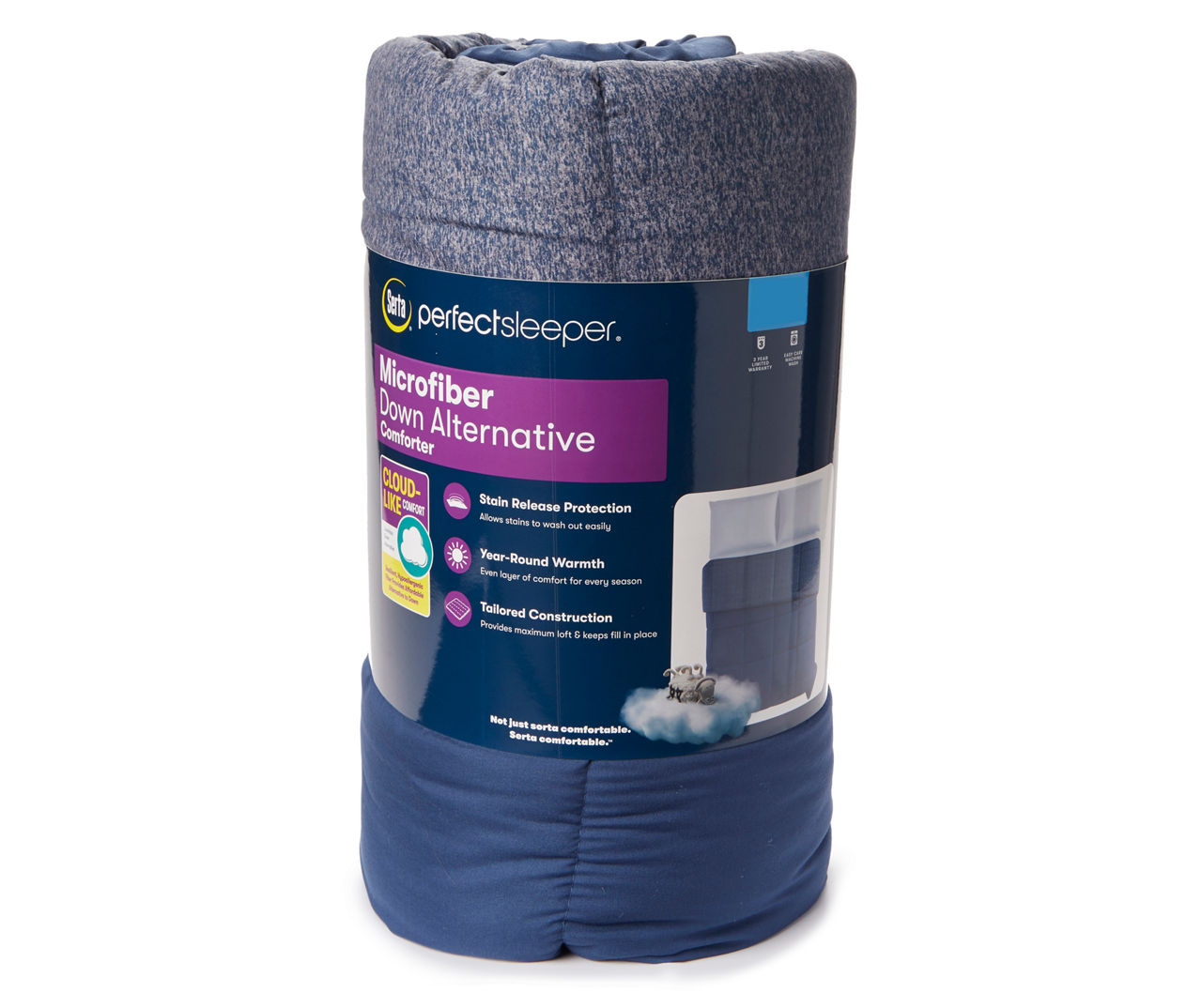 Navy Microfiber Down Alternative Comforter Big Lots