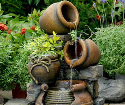 Flower Pot 3-Tier Water Fountain