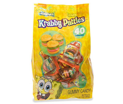 Krabby Patties Gummy Candy, 40-Count