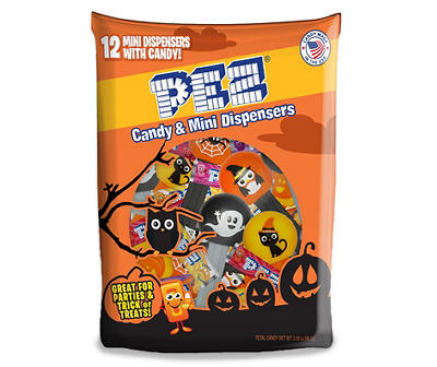 Mini Halloween Candy Dispensers Party Pack, 12-Count