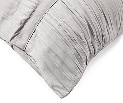 Gray Crinkle Queen 5-Piece Comforter Set